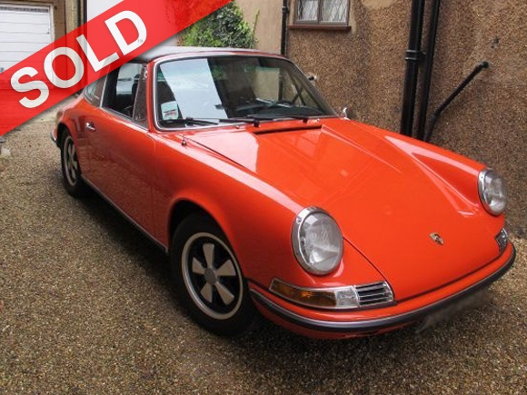 Porsche 911T 1970 2.4L Engine Manual Gearbox Targa LHD Continental Orange