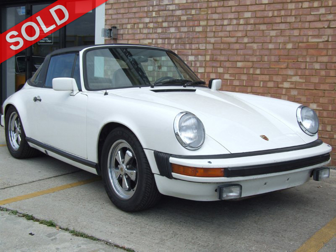 Porsche 911SC 1982 Targa 3.0L Engine Manual Gearbox LHD Grand Prix White