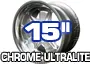 Ruedas Fuchs 15' cromo Ultralite