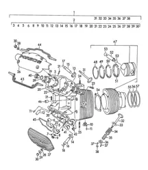 Cylinder head / Cylinder with piston / M 90 501 >> 91 000 (Model: CARRERA 1500 GS/GT)  356, 356A 1950-1959