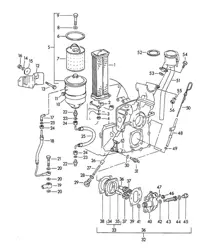 Motorschmierung - M >> 67 000, M >> 81 200 - (Modell: 1300 /S, 1600, 1600 S) 356, 356A 1950-1959
