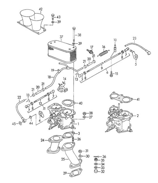 Diagram 107-042 Porsche Cayman GTS 718 2.5L PDK（365 马力） 引擎