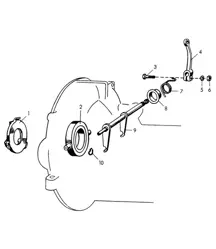 Rilascio frizione per scatola trasmissione / Diviso 356, 356A 1950-1959