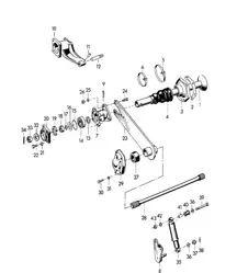 Rear axle 356 1950-1955
