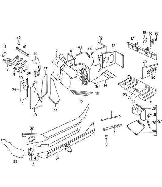 Diagram 801-015 Porsche Taycan (2020>> 