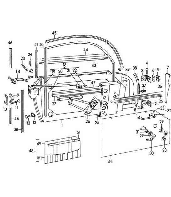 Diagram 804-000 Porsche 993 (911) C2S 1994-97 Karosserie