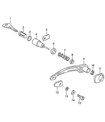 外门把手和单个零件 356 / 356A 1950-1959