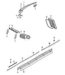 Decorative fittings 356 / 356A 1950-1959
