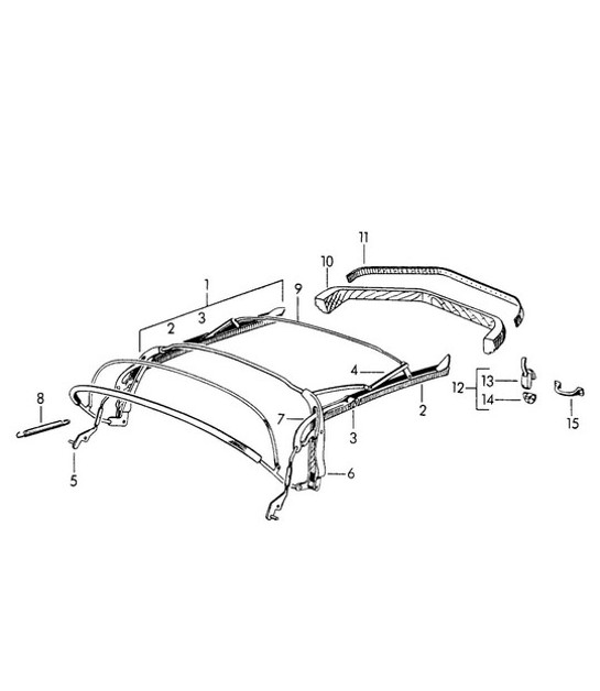 Diagram 811-000 Porsche 911 & 912 (1965-1989) Body