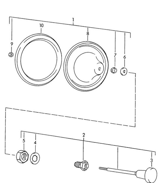 Diagram 813-005 Porsche 356 (1950-1965) Carrozzeria