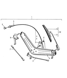 Ruitenwisserinstallatie (Model: 356:COUPE, CABRIO) 356 1950-1955