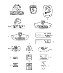 Badge / Autocollant 356B / 356C 1960-1965