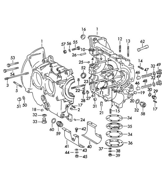 Diagram 101-010 Porsche Cayman S 3.4L 987C 2005-08 Engine