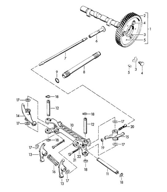 Diagram 103-005 Porsche Cayenne S V8 4.2L Diesel 382 CV Motore