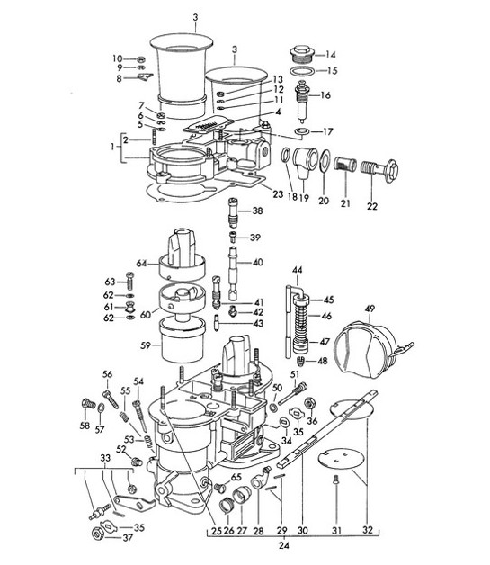 Diagram 107-017 Porsche 964 (911) (1989-1994) Engine