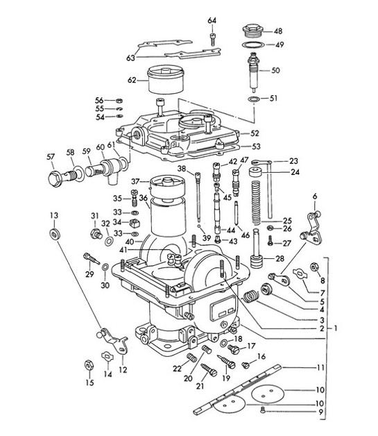 Diagram 107-018 Porsche 991 (911) MK2 2016-2019 Engine