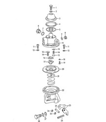 Einzelteile für Benzinpumpe (Modell: 1600, 1600 S, 1600 S90) 356B 1960-1965