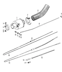 Gummi / Heizluftversorgung 356B / 356C 1960-1965