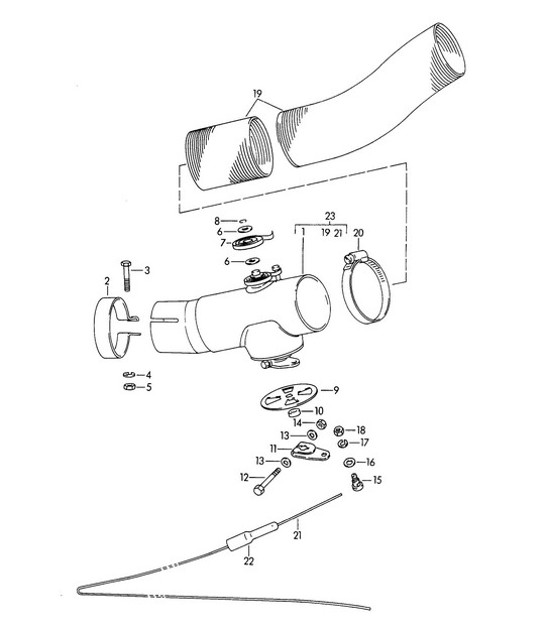 Diagram 202-020 Porsche 996 C4S 3.6L 09/2001-2005 Brandstofsysteem, uitlaatsysteem