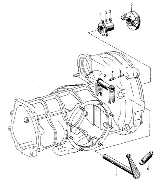 Diagram 301-005 Porsche Cayenne Turbo V8 4.8L Petrol 500HP Transmission