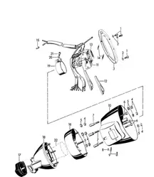 Steering column switch 356B / 356C 1960-1965