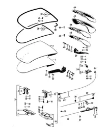 盖子 / 前后 / 带安装部件 (需要返工) 356B / 356C 1960-1965