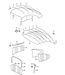 衬里/内饰设备（型号：COUPE -REUTTER- COUPE -KARMANN-） 356B / 356C 1960-65