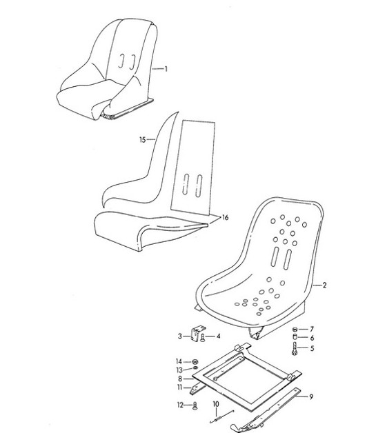 Diagram 808-020 Porsche 991 Cabriolet 4 3.0L (370 ch) Carrosserie