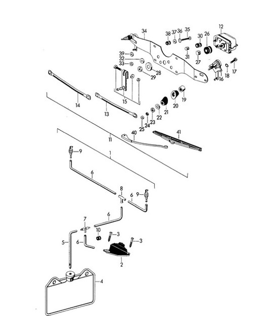 Diagram 904-000 Porsche 356（1950-1965） 电子设备