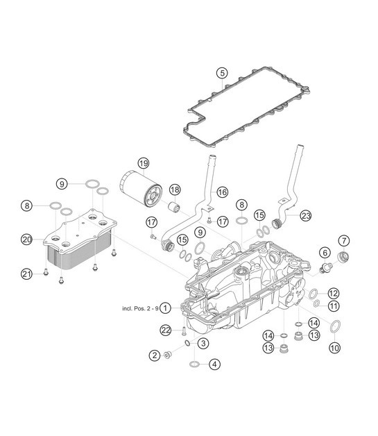Diagram 1.1-10 Porsche Cayman 2.7L 987C 2006-08 Engine