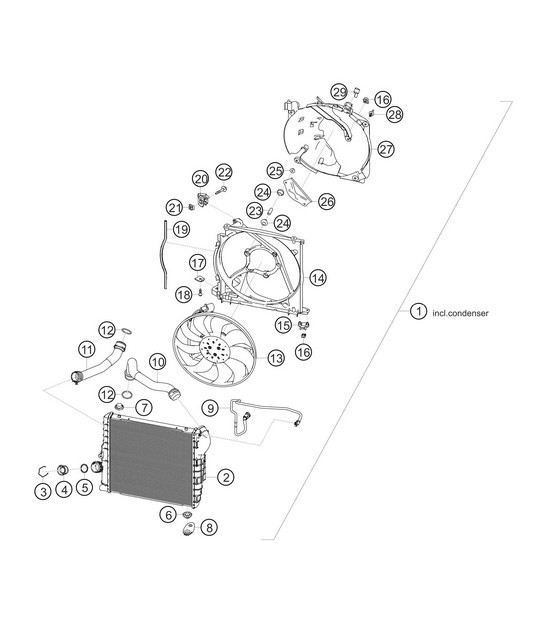 Diagram 1.1-17 Porsche Cayman 718 2.0L PDK (300Bhp) Engine