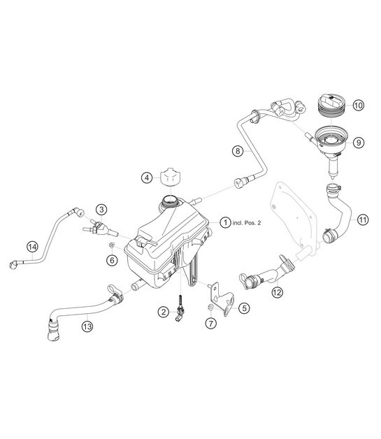Diagram 1.1-18 Porsche 991 (911) MK1 2012-2016 Engine