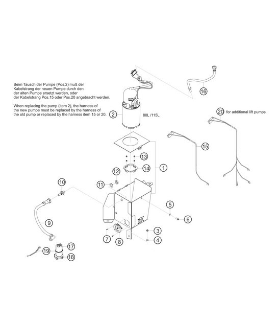 Diagram 2.2-02 Porsche Cayenne S/GTS 4.8L 2007>> Fuel System, Exhaust System