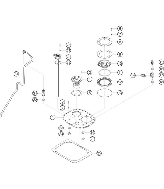 Diagram 2.2-03 Porsche 911 & 912 (1965-1989) Fuel System, Exhaust System