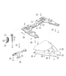 Essieu avant 718 Cayman GT4 RS Clubsport 2020-2024