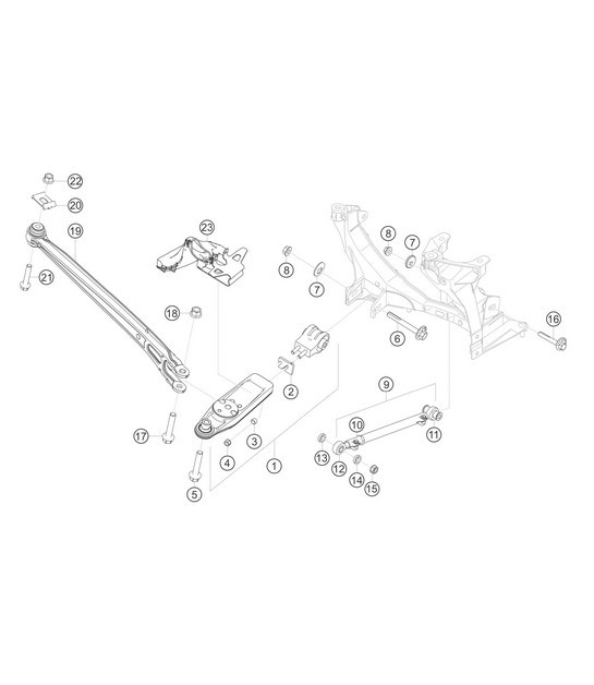 Diagram 5.5-02 Porsche Cayenne GTS V8 4.8L Petrol 400HP Rear Axle