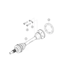 Eje de transmisión 718 Cayman GT4 RS Clubsport 2020-2024