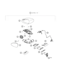 Specchietto retrovisore esterno 718 Cayman GT4 RS Clubsport 2020-2024