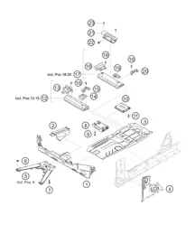 Unité de plancher 718 Cayman GT4 RS Clubsport 2020-2024