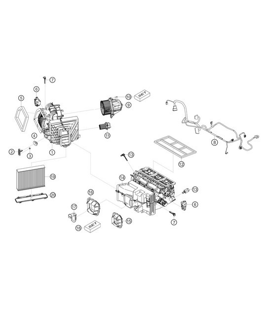 Diagram 8.8-31 Porsche Macan S Diesel 3.0L V6 258 PS Karosserie