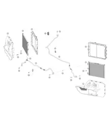 Refrigerant circuit front 718 Cayman GT4 RS Clubsport 2020-2024