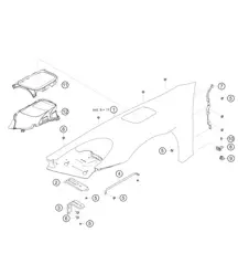 Guardabarros 718 Cayman GT4 RS Clubsport 2020-2024