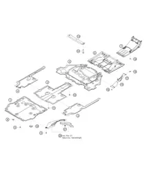Rivestimento sottoscocca 718 Cayman GT4 RS Clubsport 2020-2024