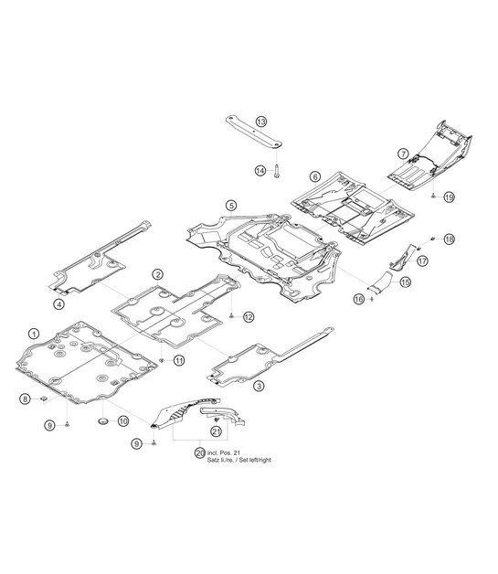 Diagram 8.8-09 Porsche Cayenne MK1 (955) 2003-2006 Carrozzeria