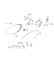 Phare avant principal 718 Cayman GT4 RS Clubsport 2020-2024