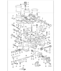 single parts carburettor - WEBER - for 911 /L/S/TU UPTO 1968 and 911 T 1969 ONWARDS