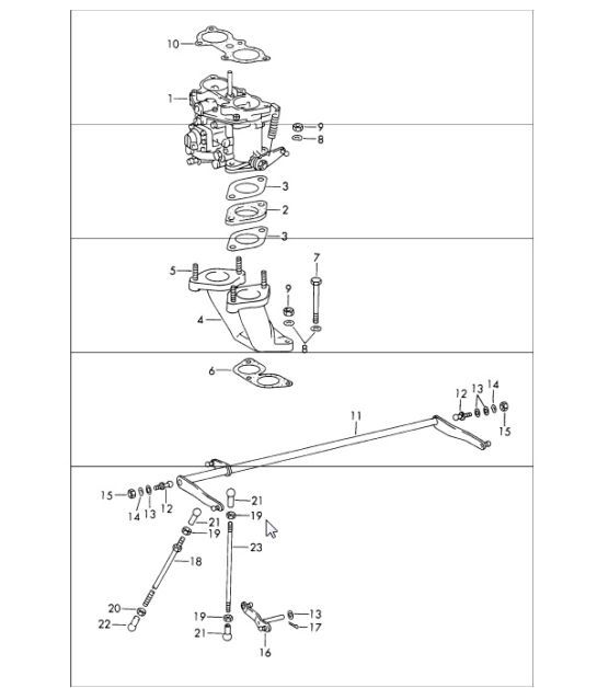 Diagram 107-10 Porsche 911 1978-1989 3.3L Turbo (930) Engine