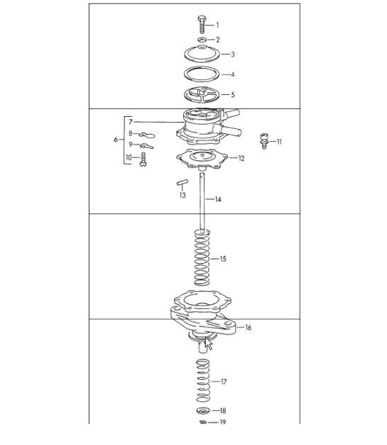 Diagram 201-30 Porsche Cayman S 3.4L 987C 2005-08 Fuel System, Exhaust System