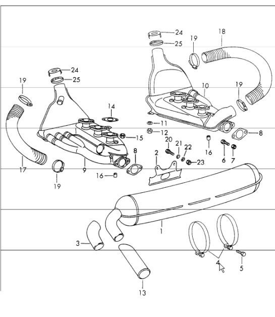 Diagram 202-10 Porsche Cayenne Turbo E-Hybrid Coupe with GT Package V8 4.0 739Hp 