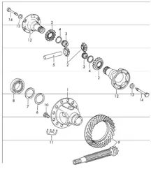 differential sportomatic  911 TU/L/S UPTO 1968